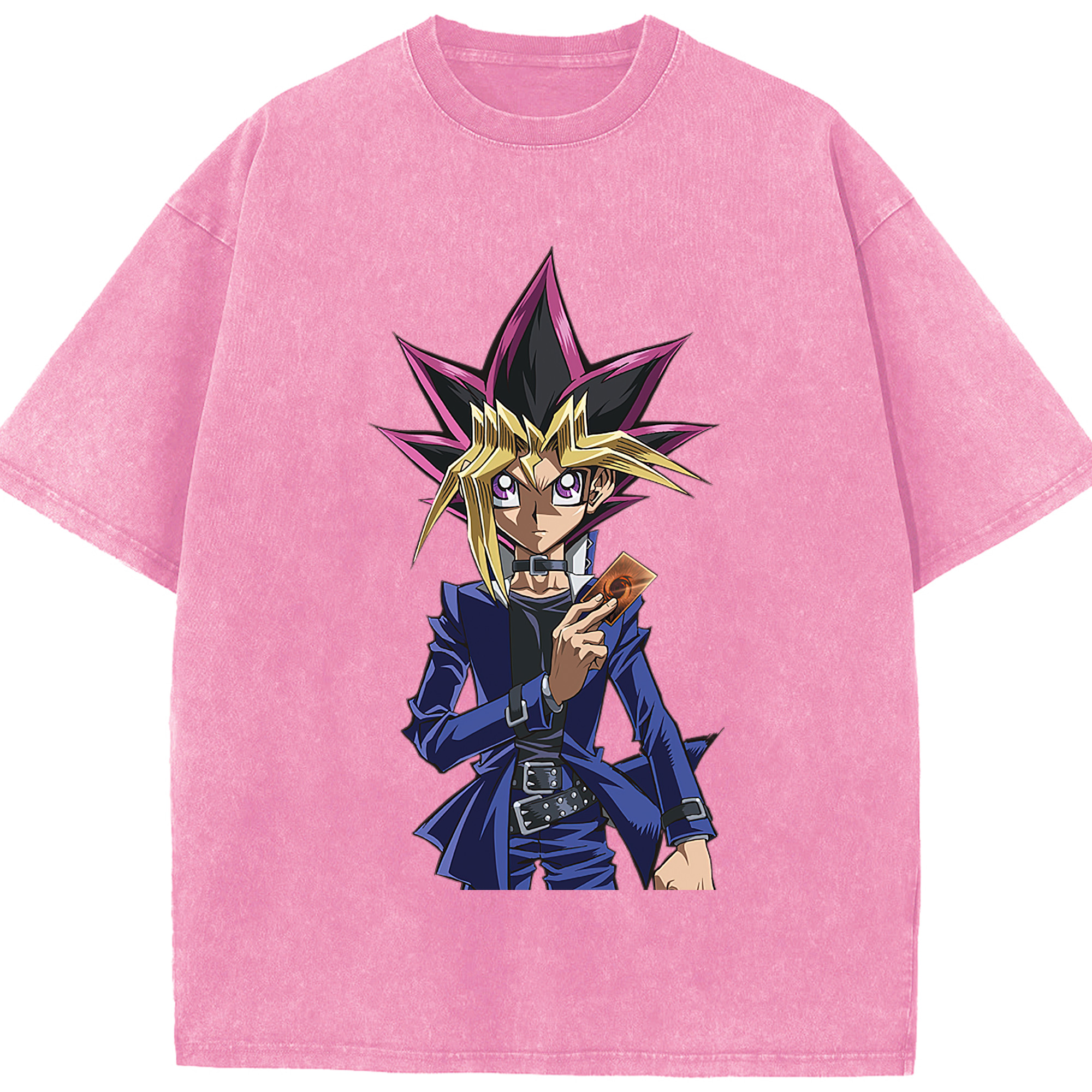 （画像用） 遊☆戯☆王 Yu-Gi-Oh! 綿100% ヴィンテージ風 半袖Tシャツ（フロントプリント）